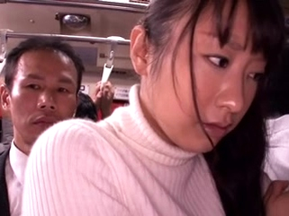japanese hairy Japanese slut gets crammed in a crowded public bus