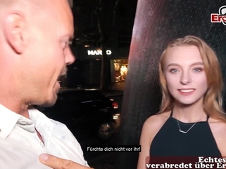 casting amateur german berlin agent pick up young 18yo petite college teen on street for EroCom Date fuck